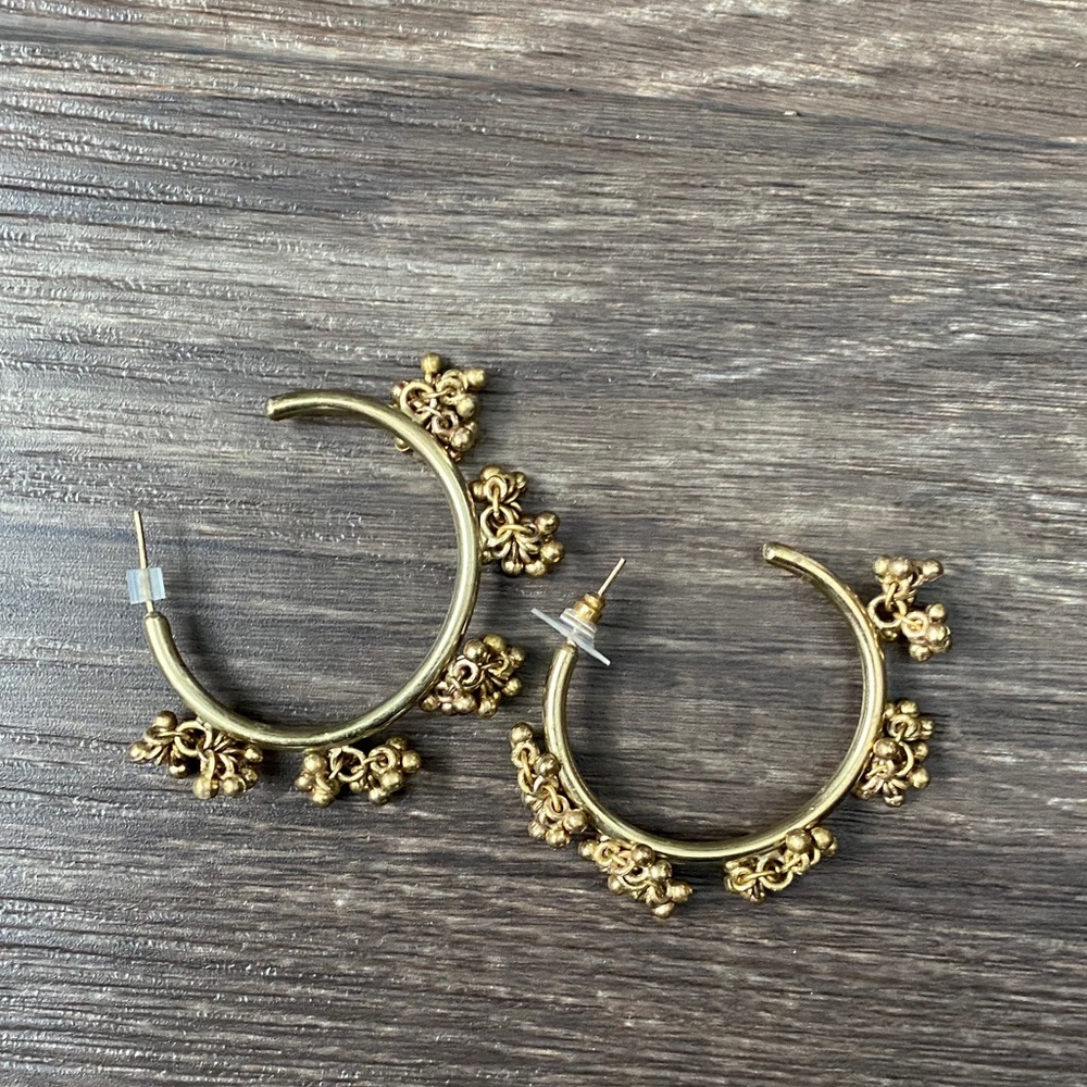 BuDhaGirl Kayrna Gold Hoop Earrings